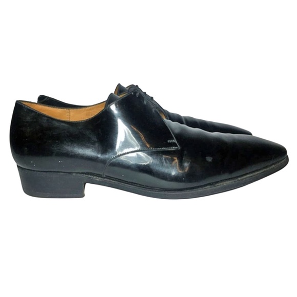 J.M. Weston Black Patent Derby Men's Size 10 D - Picture 4 of 8